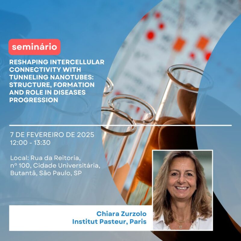 Seminário: Reshaping Intercellular Connectivity with Tunneling Nanotubes: Structure, Formation and Role in Diseases Progression